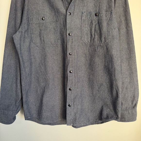 Taylor Stitch Utility Button-Up Shirt Jacket Denim Organic Cotton - Picture 4 of 13